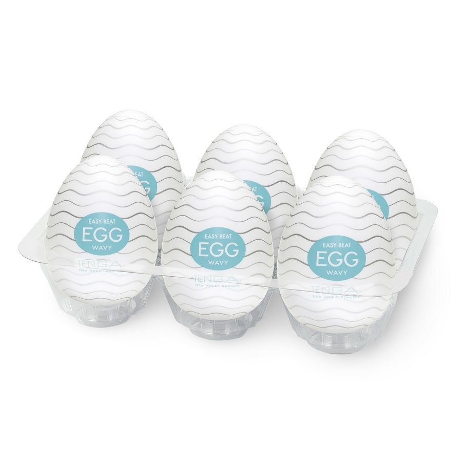 Pack de 6 Tenga Egg Wavy