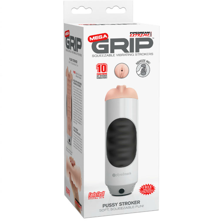 Masturbateur vibrant vagin Mega Grip