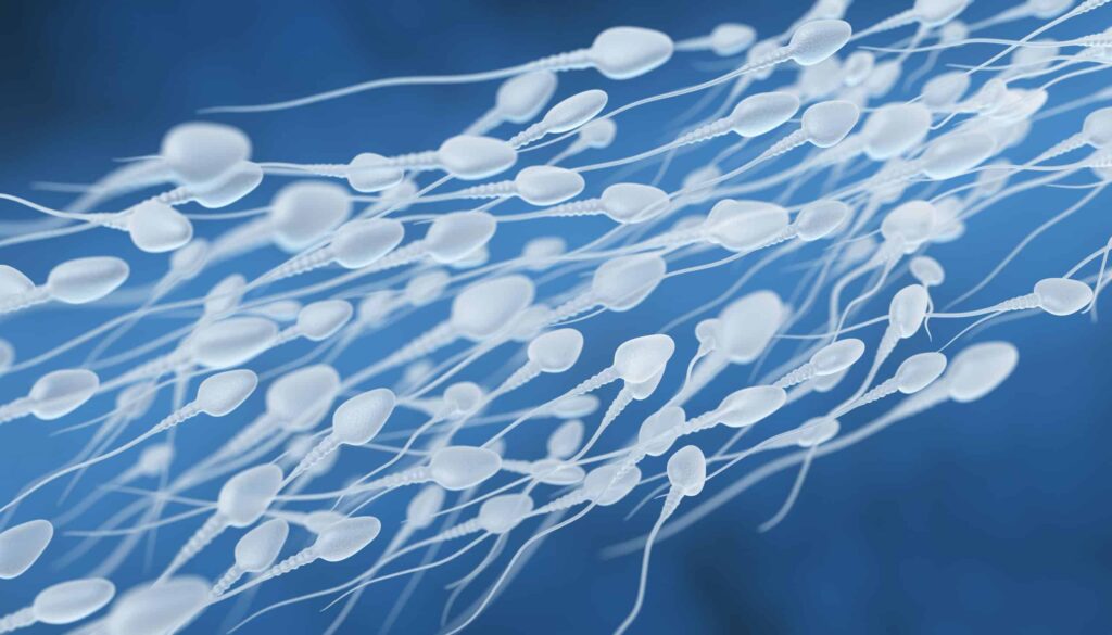 sperme humain qui flotte