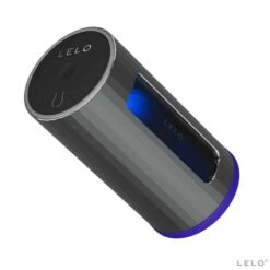 Masturbateur high-tech F1S V2 de Lelo en couleur bleue, jouet intime connecté pour homme