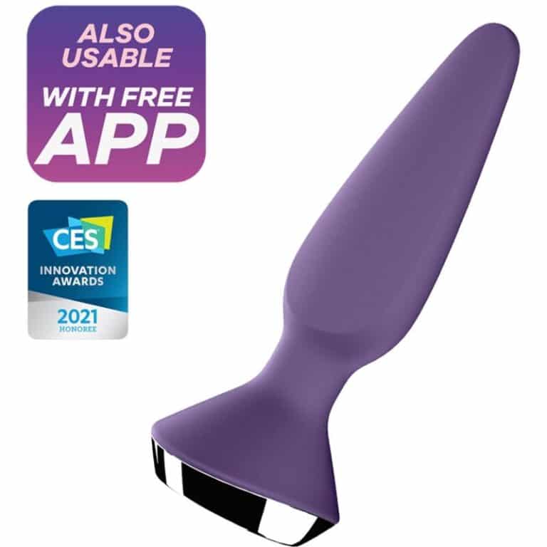 Plug anal vibrant Satisfyer Plug-ilicious 1 violet connecté pour stimulations