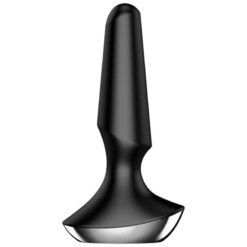 Plug anal vibrant connecté Satisfyer Plug-ilicious 2 noir, jouet intime technologique