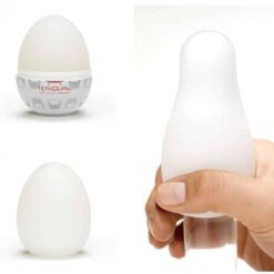 Tenga Egg Tornado masturbateur discret en forme d'œuf avec texture tourbillonnante