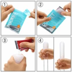 Stimulateur masculin Tenga Pocket Crystal Mist - jouet intime discret et portable