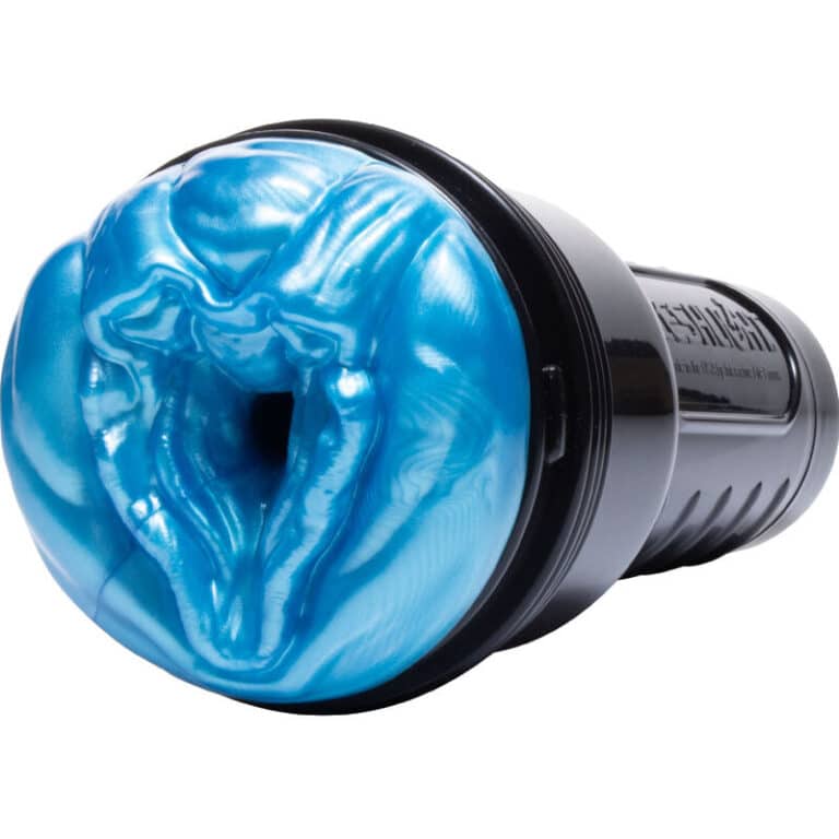 Masturbateur Fleshlight modèle Alien couleur bleu métallique pour plaisirs intimes cosmiques