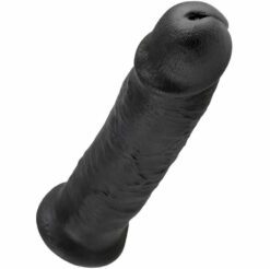 Gode anal noir King Cock pour hommes, réaliste 10 pouces - 25cm