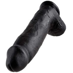 Godemichet ultra réaliste noir 31cm pour homme - Imitation pénis de grande taille