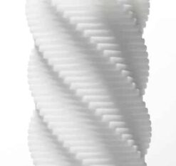 Masturbateur Tenga 3D en spirale blanc pour extase sculptée