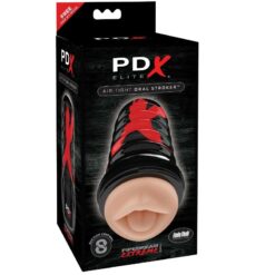 Masturbateur PDX Elite Stroker vibrant en forme de bouche pour plaisir intime