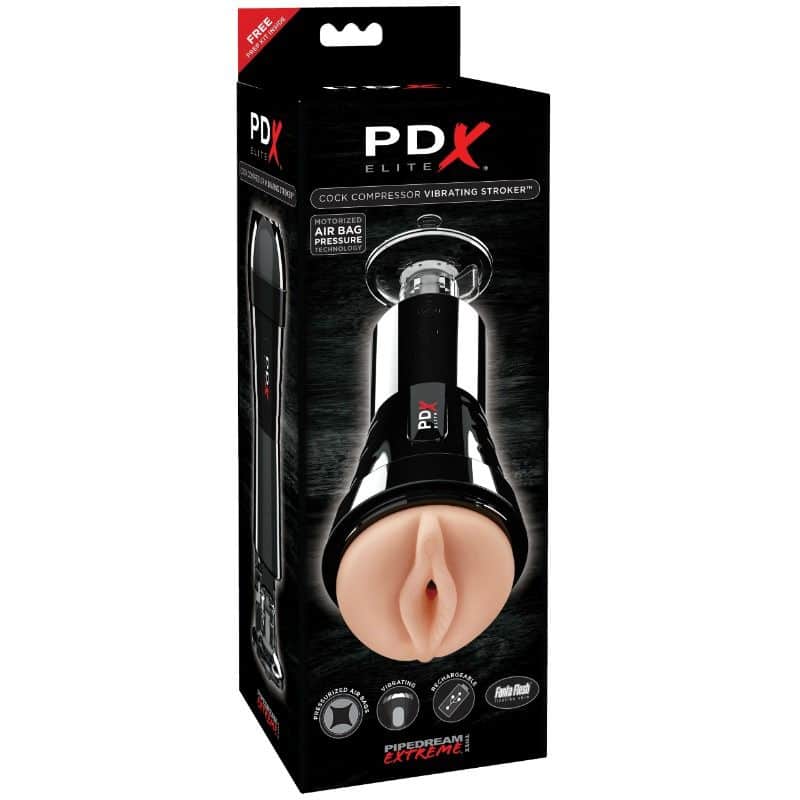 Masturbateur PDX Elite Cock Compressor automatique pour plaisir masculin