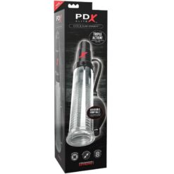 Pompe pénienne PDX Elite Suck-N-Pump avec vibration pour amélioration masculine