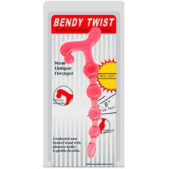 Chapelet anal rouge Bendy Twist pour stimulation