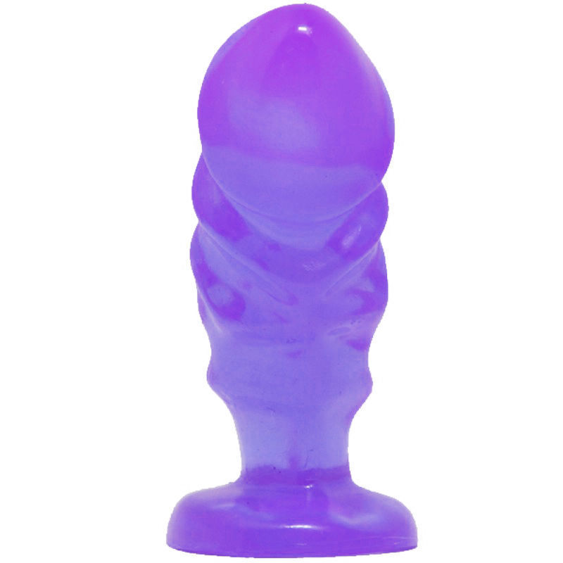 Plug anal violet à ventouse pour stimulation